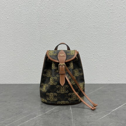 CELINE Arc de Triomphe Ultra practical printed backpack Size:20*10.5*17cm