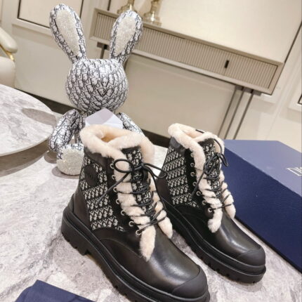 Dior Oblique Print stitching Snow boots size: 35-39 （40, 41can be customized）note shoes size when you fill shipping address