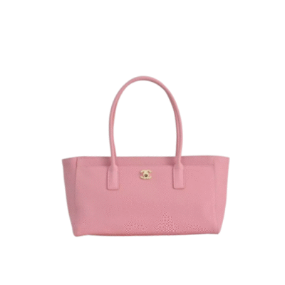 Ch@nel lychee grain leather Calfskin Archetype Small Shopping Tote Dark Burgundy 7077 (35*21*12cm)